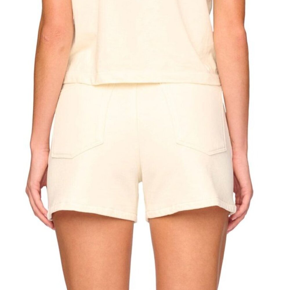 DL1961 Hepburn High Rise French Terry Shorts White Size 27 - Picture 7 of 7